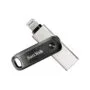 STICK 64GB USB 3.1 SanDisk iXpand Go Apple Lightning - Black/Silver
