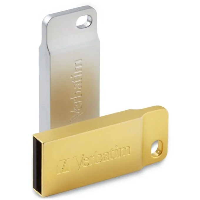 STICK 64GB USB 3.2 Verbatim Metal Executive - Gold USB Flash Drive — image 2