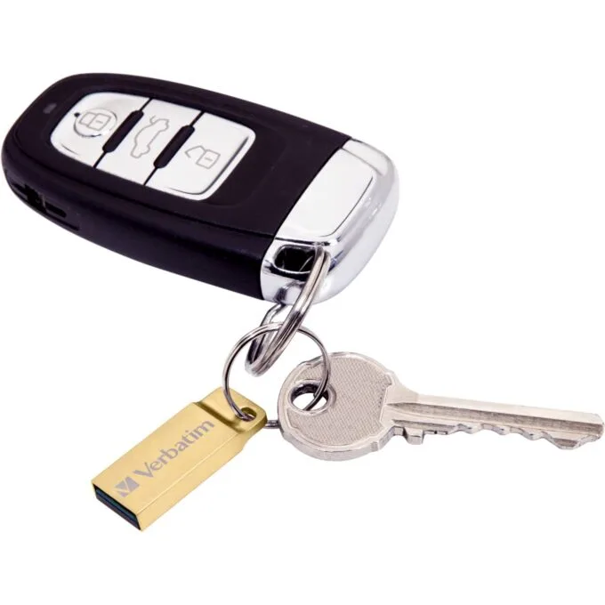 STICK 64GB USB 3.2 Verbatim Metal Executive - Gold USB Flash Drive — image 3