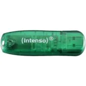 STICK 8GB USB 2.0 Intenso - 3502460 - Rainbow Line Green