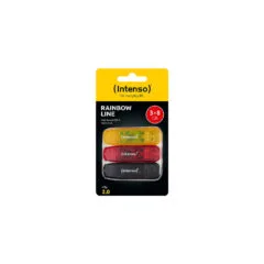 STICK Intenso Rainbow Line 8GB USB Stick 2.0 Multipack x3 bunt