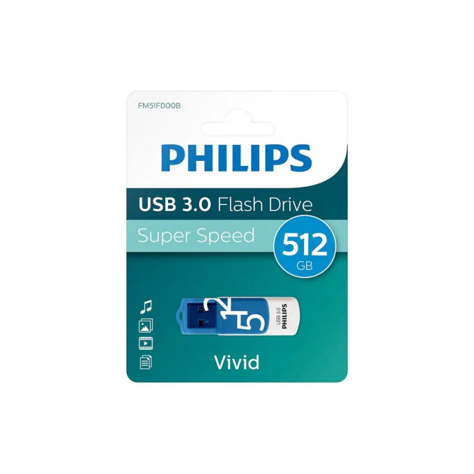 STICK Philips USB 3.0 512GB Vivid Edition Spring Blue — image 2