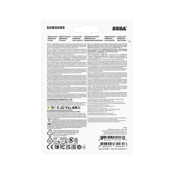 STICK SAMSUNG Sonic microSD Speicherkarte 128GB UHS-I U3 Full HD 4K UHD 180MB s Read 130MB s Write fr Handheld-Konsol... — image 8