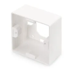 Surface Mount Enclosure for Keystone Wall Outlet - White