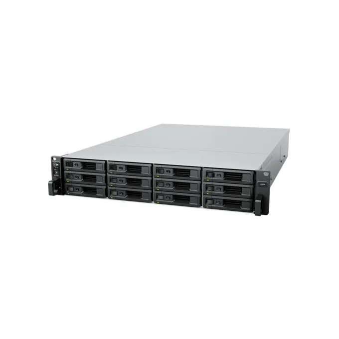 Synology UC3400 - 12-Bay 2U NAS Unified Controller - Intel Xeon D-1541 2.1/2.7GHz, 8GB DDR4, SAS, Redundant PSUs — image 2