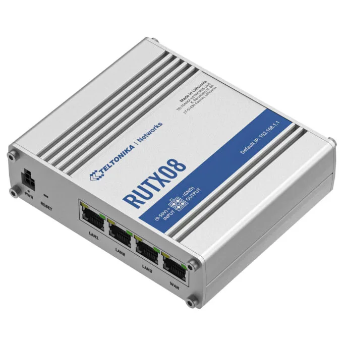 Teltonika RUTX08 Router - Quad-core CPU, 256MB RAM, 4× Gigabit Ethernet, Industrial — image 2