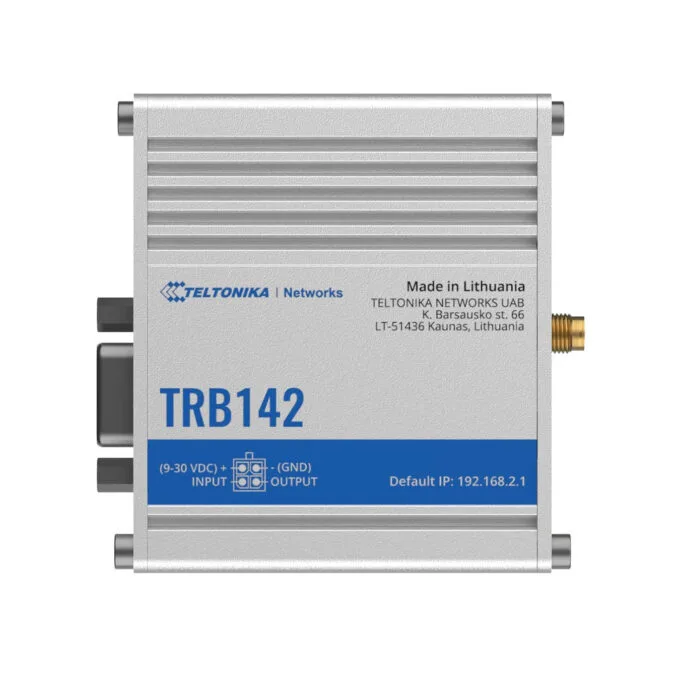 Teltonika TRB142 Gateway - 1200 MHz CPU, Grey, Cat1 Cellular, RS-232, USB 2.0, 9–30V DC — image 3