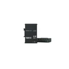 Teltonika TSW010 - 5-Port 10/100 Mbps Fast Ethernet Switch - Compact Desktop, 1 Gbps Switching Capacity