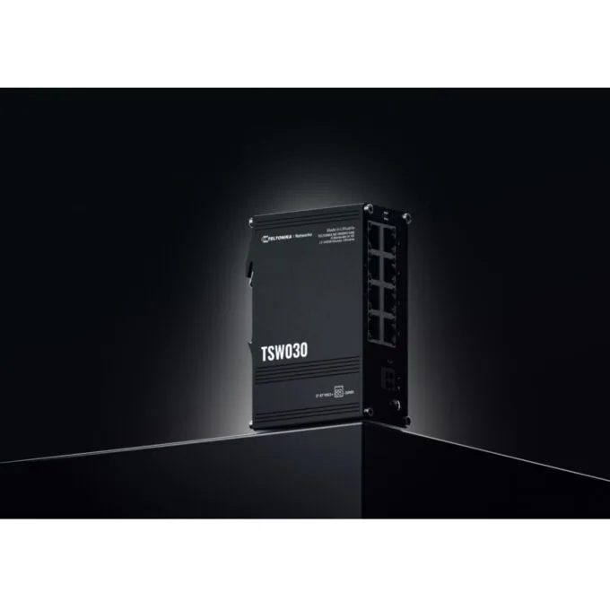 Teltonika TSW030 Unmanaged Ethernet Switch 8x100 Mbps - TSW030 - Black — image 7