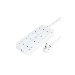 Tessan 8-Gang Extension - TS-204-C - 2 USB-A USB C 2m 13A