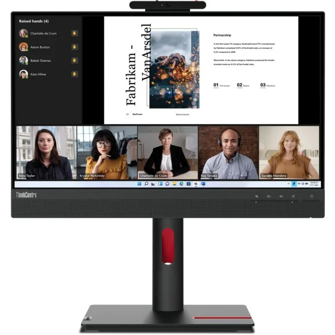 TFT Lenovo Dock ThinkCentre - TiO 22 Gen5 - FHD IPS DP CAM SPK HUB — image 1