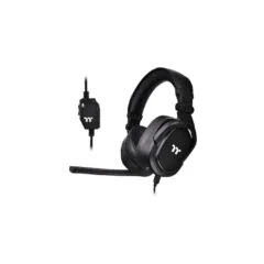 Thermaltake Argent H5 Stereo Gaming Headset - Black - Wired 3.5mm, Boom Mic, 32Ω