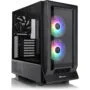 Thermaltake Ceres 350 MX - Mid Tower PC Case - Black, E-ATX/ATX/mATX/Mini-ITX, 360mm Front Radiator, USB-C