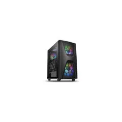 Thermaltake Commander C34 TG - Mid Tower PC Case, Tempered Glass, ARGB, Black