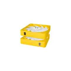 Thermaltake CT120 EX ARGB - 120mm Bumblebee Yellow PWM Cooling Fans, 3-Pack