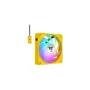 Thermaltake CT140 EX ARGB Sync 140mm Fan 3-Pack - Bumblebee Yellow, 500-1800 RPM, 4-pin PWM, 5V ARGB