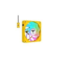 Thermaltake CT140 EX Reverse ARGB Sync Fan - Yellow - 140mm 3-Pack, 500-1800 RPM, PWM ARGB