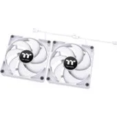Thermaltake CT140 - White 140mm PC Cooling Fan - 500-1500 RPM - 2 Pack