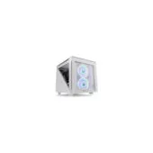 Thermaltake Divider 200 TG Snow - Micro-ATX/Mini-ITX Micro Tower Case - White, 200mm Front Fan, 340mm GPU