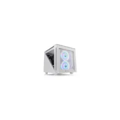 Thermaltake Divider 200 TG Snow - Micro-ATX/Mini-ITX Micro Tower Case - White, 200mm Front Fan, 340mm GPU