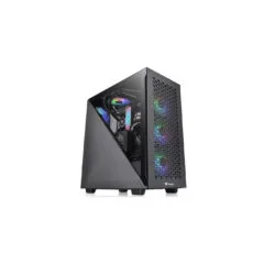 Thermaltake Divider 300 TG Air - Mid Tower PC Case, Black, Tempered Glass, ATX/mATX/Mini-ITX, USB-C