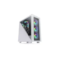 Thermaltake Divider 300 TG Snow ARGB - Mid Tower PC Case, White, Tempered Glass, ARGB, ATX/mATX/Mini-ITX
