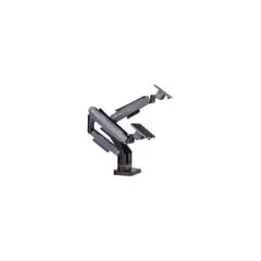 Thermaltake Dual RGB Gaming Monitor Arm 17'-35' Black - GEA-MSR-DMSBLK-01 - Desk Clamp Arm, Dual, 75x75/100x100 VESA