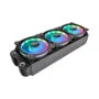 Thermaltake Riing Duo 12 RGB Radiator Fan - 3-Pack - Black, 120mm, 500-1500 RPM, RGB LED