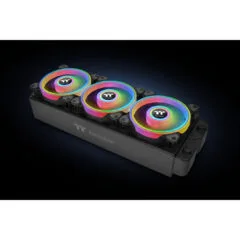 Thermaltake Riing Quad 12 RGB Radiator Fan - TT Premium Edition - Black, 120mm, 3-Pack