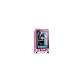 Thermaltake The Tower 200 - Mini-ITX Gaming PC Case, Tempered Glass, Bubble Pink