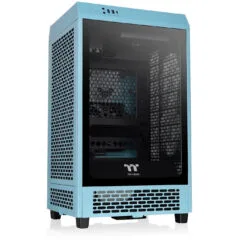 Thermaltake The Tower 200 TG - Mini-ITX Mini Tower Case - Turquoise, USB-C, Compact Gaming