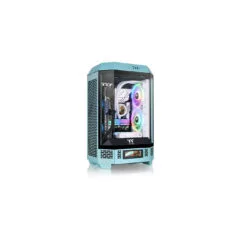 Thermaltake The Tower 300 - Turquoise Micro-ATX Tower Case - USB-C, 2x USB-A, 400mm GPU & 210mm CPU Cooler