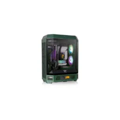 Thermaltake The Tower 600 TG - Mid Tower Gaming PC Case - Racing Green, Tempered Glass, USB-C