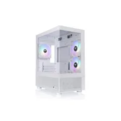 Thermaltake View 170 TG ARGB - Micro-ATX/Mini-ITX Micro Tower Case - Snow White, Tempered Glass, ARGB
