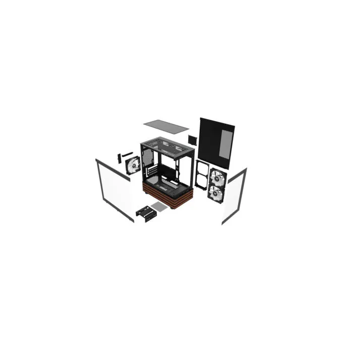 Thermaltake View 170 WS ARGB - µATX Mini Tower PC Case with Wood Accent - CA-1Z4-00M1WN-WS — image 16