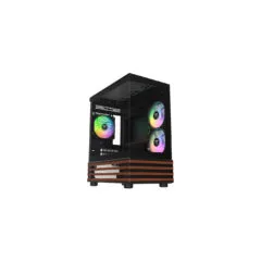 Thermaltake View 170 WS ARGB - µATX Mini Tower PC Case with Wood Accent - CA-1Z4-00M1WN-WS