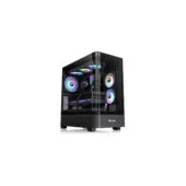 Thermaltake View 290 TG ARGB - Mid Tower PC Case - Black, Tempered Glass, USB-C, ARGB