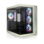 Thermaltake View 380 TG ARGB Mid Tower Case - Matcha Green, Tempered Glass, ATX/mATX/Mini-ITX