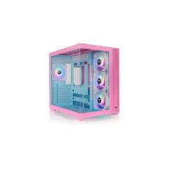 Thermaltake View 380 TG ARGB - Mid Tower PC Case - Bubble Pink/White, Tempered Glass, ARGB, ATX/mATX/Mini-ITX