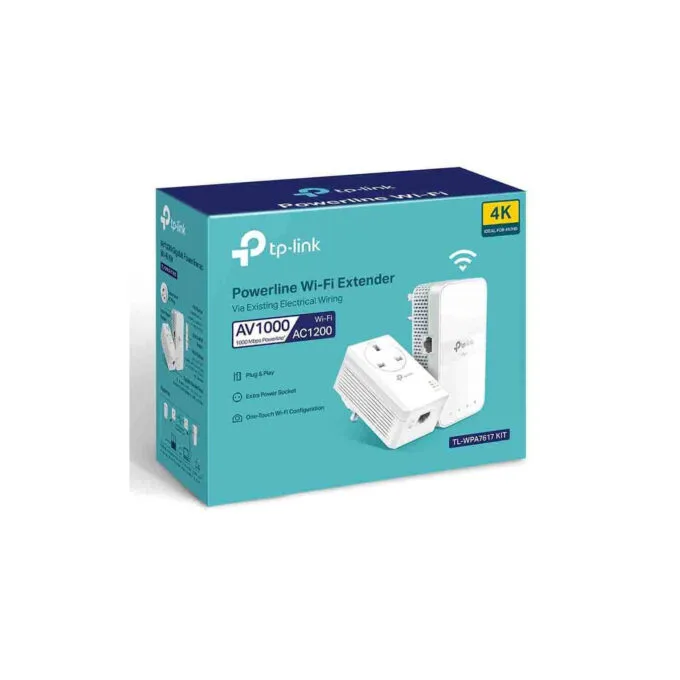 TL-WPA7617 KIT AV1000 GIGABIT POWERLINE AC1200 WI-FI KIT 300Mbps TP-LINK — image 1