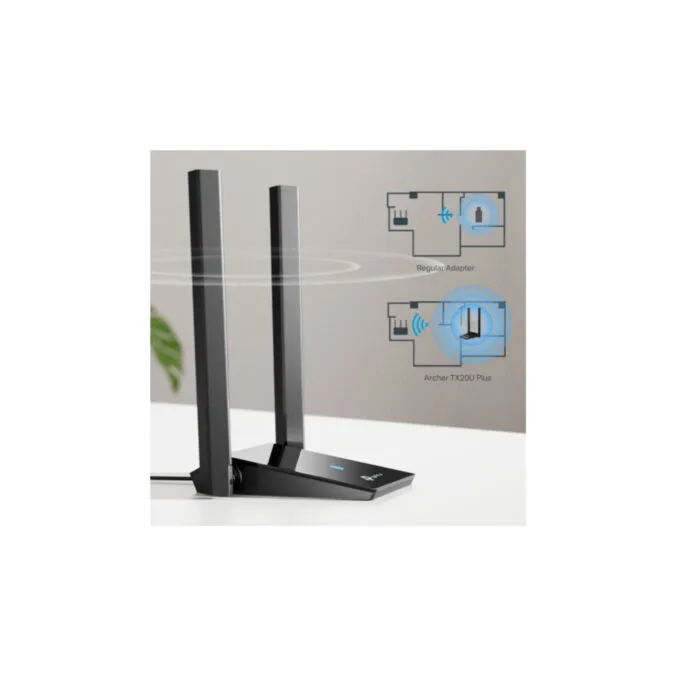 TP-Link Archer TX20U Plus V1 - WiFi 6 USB 3.0 Adapter - Dual-Band, High-Gain Antennas, Up to 1800 Mbps — image 5