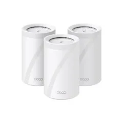 TP-Link Deco BE65 Mesh Wi-Fi 7 System (3-Pack) - White, Tri-Band 2.4/5/6 GHz, up to 9214 Mbps