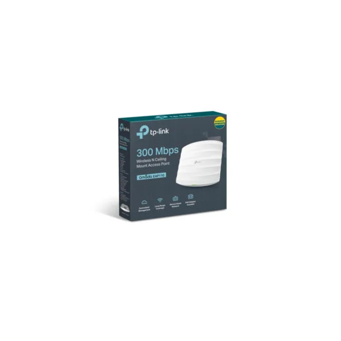 TP-Link EAP110 Access Point - 2.4 GHz 300 Mbps, PoE, White, Ceiling/Wall Mount — image 5