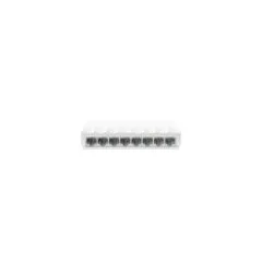 TP-Link LiteWave LS1008 - 8-Port 10/100 Fast Ethernet Unmanaged Switch, White, Fanless