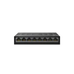 TP-Link LiteWave LS1008G - 8-Port Gigabit Unmanaged Switch, Black, Wall-Mountable, 16 Gbit/s
