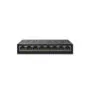 TP-Link LiteWave LS1008G - 8-Port Gigabit Unmanaged Switch, Black, Wall-Mountable, 16 Gbit/s