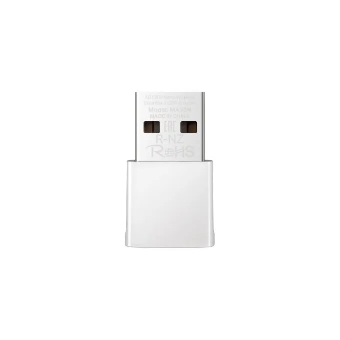 TP-LINK Mercusys MA30N AC1300 Nano Wireless Dual Band USB Adapter - MA30N - Nano USB Wi-Fi dongle — image 1