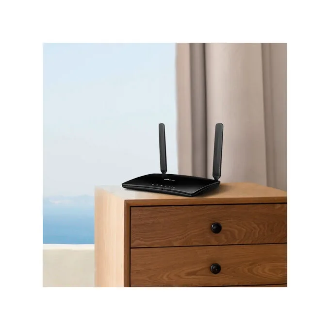 TP-Link MR6400 - 300Mbps 4G LTE Router - Single-band 2.4GHz, 4x LAN, Black — image 3