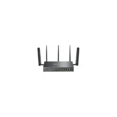 TP-Link Omada ER706W - 4G LTE Cat6 AX3000 Wi-Fi 6 Router - Black, 512MB DDR4, 128MB Flash