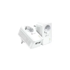 TP-Link Powerline Adapter Kit - TL-PA7027P KIT - AV1000 HomePlug AV2, 2x Gigabit Ports, Passthrough Socket